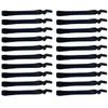 20Pcs Adjustable Elastic Hair Ties for Men Non-Damage Black Ponytail Holders Flexible Hair Bands for Everyday Use view 1