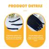 20Pcs Adjustable Elastic Hair Ties for Men Non-Damage Black Ponytail Holders Flexible Hair Bands for Everyday Use view 3