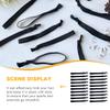 20Pcs Adjustable Elastic Hair Ties for Men Non-Damage Black Ponytail Holders Flexible Hair Bands for Everyday Use view 4