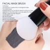 10pcs Mask Brush, Dual Sided with Spoon Soft Silicone Black Handle Mask Applicator Brush view 3