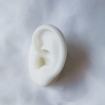 GatherTOOL 1PC Silicone Ear Model Professional Practice Piercing Tools Earring Ear Stud Display Tools Can Be Reused Body Model (Color : C)