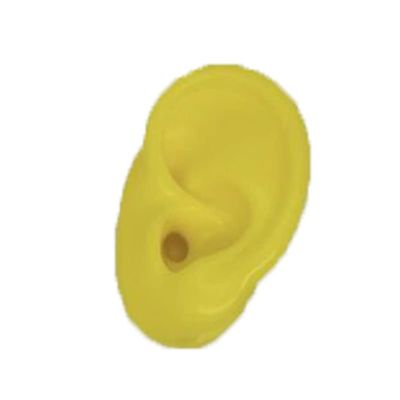 GatherTOOL 1Pc New Silicone Ear Model Practice Piercing Tools Ear Stud Display Tool Body Jewelry Model (Color : Yellow-Right)