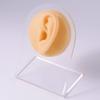 GatherTOOL 1PC Silicone Model Tattoo Puncture Practice Simulation Human Body Part Display Ear Nose Lip Navel Tongue Piercing Jewelry (Color : Skin Left Ear) view 1