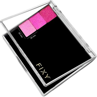 FIXY Extra Small Magnetic Makeup Palette | 4.8"x4.0" Clear-Top Organizer Depot, Organize & Declutter Eyeshadow, Blush & More Travel-Friendly, Customizable & Portable