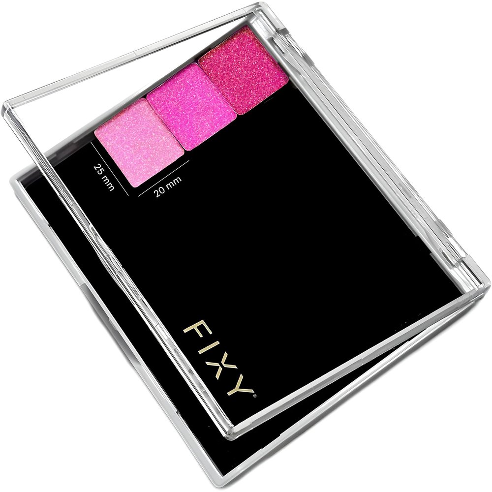 FIXY Extra Small Magnetic Makeup Palette | 4.8"x4.0" Clear-Top Organizer Depot, Organize & Declutter Eyeshadow, Blush & More Travel-Friendly, Customizable & Portable