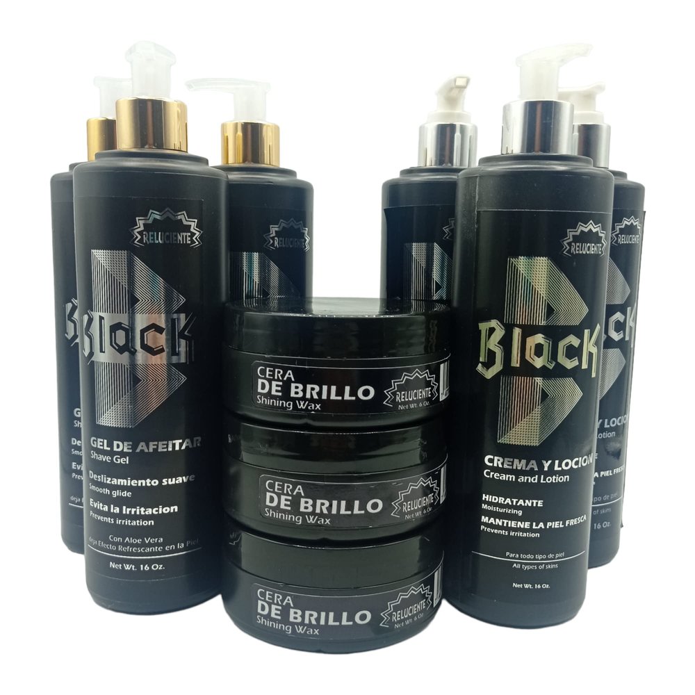 RELUCIENTE - Set Of 9 - Cream and Lotion - Shave Gel - Shining Wax - hydrates - nourishes - refreshes - softens - shine - revitalizes