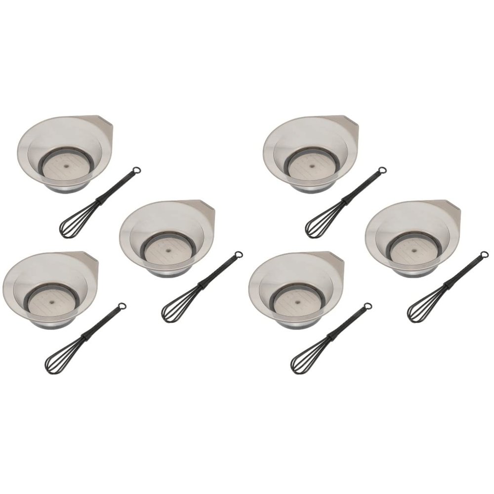 Beaupretty 6sets Hair Dye Bowl Kit Stirring Hair Coloring Tools for Salon and Home Use