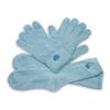 Aloe Socks and Gloves Set | Blue Moisturizing Socks and Gloves Infused with Aloe and Vitamin E | Spa Socks and Gloves for Women view 2