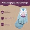 Aloe Socks and Gloves Set | Blue Moisturizing Socks and Gloves Infused with Aloe and Vitamin E | Spa Socks and Gloves for Women view 4