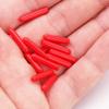 100pcs Tweezer Tip Protector Tweezers Sleeve Red Covers Non- Tweezers Cover Rubber Tip Grafting Caps Lash Silicone s Tool Eyelash view 3