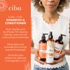 CIBU Curl + Coil Shampoo and Conditioner Bundle - Cleanses, Hydrates, and Preserves Natural Curl & Coil for Smooth, Manageable Hair - Sulfate-Free Curly Hair Shampoo and Conditioner Set, Pack of 2 view 4