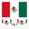 Mexican Flag Tattoos, 40Pcs Sports Body Face Waterproof Sweat Tattoos Stickers For Men Teenages Women(Mexico) view 1