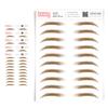 5 Pack Temporary Eyebrow Tattoos Waterproof Eyebrow Stickers, False Tattoos Hair Like Peel Off Instant Transfer Brows For Women And Men | Natural Strokes, Shaping (natural, ginger) view 1