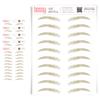 5 Pack Temporary Eyebrow Tattoos Waterproof Eyebrow Stickers, False Tattoos Hair Like Peel Off Instant Transfer Brows For Women And Men | Natural Strokes, Shaping (upward, taupe) view 1