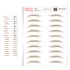 5 Pack Temporary Eyebrow Tattoos Waterproof Eyebrow Stickers, False Tattoos Hair Like Peel Off Instant Transfer Brows For Women And Men | Natural Strokes, Shaping (natural, taupe) view 1