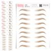 10 Pack Temporary Eyebrow Tattoos Waterproof Eyebrow Stickers, False Tattoos Hair Like Peel Off Instant Transfer Brows For Women And Men | Natural Strokes, Shaping (tapered, ginger) view 1