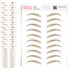 10 Pack Temporary Eyebrow Tattoos Waterproof Eyebrow Stickers, False Tattoos Hair Like Peel Off Instant Transfer Brows For Women And Men | Natural Strokes, Shaping (curved, ginger) view 1