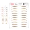 5 Pack Temporary Eyebrow Tattoos Waterproof Eyebrow Stickers, False Tattoos Hair Like Peel Off Instant Transfer Brows For Women And Men | Natural Strokes, Shaping (natural, blonde) view 1