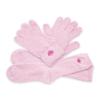 Moisturizing Socks and Gloves Set | Pink Fuzzy Socks and Gloves with Aloe and Vitamin E for Women | Women's Gifts for Self-Care view 2