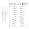 5 Pack Temporary Eyebrow Tattoos Waterproof Eyebrow Stickers, False Tattoos Hair Like Peel Off Instant Transfer Brows For Women And Men | Natural Strokes, Shaping (arched, blonde) view 1