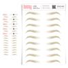 5 Pack Temporary Eyebrow Tattoos Waterproof Eyebrow Stickers, False Tattoos Hair Like Peel Off Instant Transfer Brows For Women And Men | Natural Strokes, Shaping (tapered, blonde) view 1
