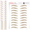 10 Pack Temporary Eyebrow Tattoos Waterproof Eyebrow Stickers, False Tattoos Hair Like Peel Off Instant Transfer Brows For Women And Men | Natural Strokes, Shaping (upward, ginger) view 1