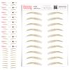 10 Pack Temporary Eyebrow Tattoos Waterproof Eyebrow Stickers, False Tattoos Hair Like Peel Off Instant Transfer Brows For Women And Men | Natural Strokes, Shaping (upward, blonde) view 1