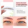 10 Pack Temporary Eyebrow Tattoos Waterproof Eyebrow Stickers, False Tattoos Hair Like Peel Off Instant Transfer Brows For Women And Men | Natural Strokes, Shaping (upward, black) view 3
