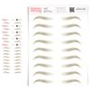 5 Pack Temporary Eyebrow Tattoos Waterproof Eyebrow Stickers, False Tattoos Hair Like Peel Off Instant Transfer Brows For Women And Men | Natural Strokes, Shaping (tapered, taupe) view 1