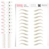 10 Pack Temporary Eyebrow Tattoos Waterproof Eyebrow Stickers, False Tattoos Hair Like Peel Off Instant Transfer Brows For Women And Men | Natural Strokes, Shaping (arched, blonde) view 1