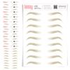 10 Pack Temporary Eyebrow Tattoos Waterproof Eyebrow Stickers, False Tattoos Hair Like Peel Off Instant Transfer Brows For Women And Men | Natural Strokes, Shaping (tapered, blonde) view 1