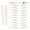 5 Pack Temporary Eyebrow Tattoos Waterproof Eyebrow Stickers, False Tattoos Hair Like Peel Off Instant Transfer Brows For Women And Men | Natural Strokes, Shaping (upward, blonde) view 1