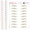 10 Pack Temporary Eyebrow Tattoos Waterproof Eyebrow Stickers, False Tattoos Hair Like Peel Off Instant Transfer Brows For Women And Men | Natural Strokes, Shaping (tapered, taupe) view 1
