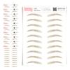 10 Pack Temporary Eyebrow Tattoos Waterproof Eyebrow Stickers, False Tattoos Hair Like Peel Off Instant Transfer Brows For Women And Men | Natural Strokes, Shaping (upward, taupe) view 1