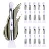 Bare Essentials Living - Clay Face Mask Brush (10 Pack, White) Dual Soft Silicone Face Mask Applicator Brush Tool, Great Facial Essentials, Moisturizer Applicator & Skincare Brush for Facials view 1