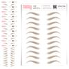 10 Pack Temporary Eyebrow Tattoos Waterproof Eyebrow Stickers, False Tattoos Hair Like Peel Off Instant Transfer Brows For Women And Men | Natural Strokes, Shaping (arched, taupe) view 1
