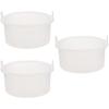 Beaupretty 3pcs Silicone Wax Melting Bowl - Inner Pot for Wax Heater Non-stick Design for Hair Removal and Candle Making Silicone Material Easy to Clean view 1
