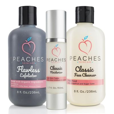 Facial Kit with Face Exfoliator, Face Cleanser, and Moisturizer - Enriched with Gotu Kola and Blueberry - Vegan Skin Care Products for All Skin Types - Skin Care Set