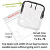 BORSALI TSA Approved Toiletry Bag - Clear Quart Size for 3-1-1 Carry On Travel - Makeup Organizer Cosmetic Pouch with Zipper - Travel Accessories - Rose view 3