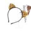 RUITASA Cheetah Ears Hairband, Leopard Ears Headband for Women and Girls, Halloween Cosplay Accessories with Metal Headband and Artificial Furry Cat Ears view 3