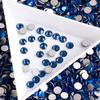 SS20 1440pcs New 5A Capri Blue Glass Stones Flatback Diamond Non Hot Fix Strass Crystal Rhinestones for Nail Art Garment Gym Suit view 2