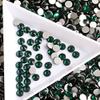 SS20 1440pcs Emerald Non Hotfix Stones NO Hot Fix Rhinestone Glitter Crystal Strass NO Iron On Rhinestones for Garment Clothing Dress Nail Art view 2