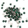 SS20 1440pcs Emerald Non Hotfix Stones NO Hot Fix Rhinestone Glitter Crystal Strass NO Iron On Rhinestones for Garment Clothing Dress Nail Art view 3