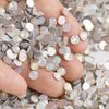 SS20 1440pcs Crystal Glass Opal White Nail Art Rhinestones Flatback Stone Non Hot Fix Strass for Nails Garment Clothing Craft Decoration view 4