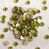 SS20 1440pcs Olivine Green Rhinestone for Nail Art Flat Back Non Hotfix Glue on Crystal Glass Stones for Craft Garment Nails Decoration view 4