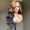 Youllyuu Women Body Wave Human Hair Wig 4X4 Closure Pre Plucked With Baby Hair Brazilian Lace Front Wig 4x4 Closure Wig 22in#180% view 2