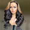 Youllyuu Women Body Wave Human Hair Wig 4X4 Closure Pre Plucked With Baby Hair Brazilian Lace Front Wig 4x4 Closure Wig 22in#180% view 3