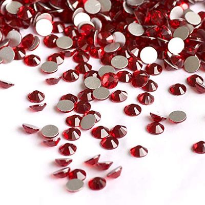 SS20 1440pcs Siam Crystal Glitter Rhinestones Non Hot Fix Flatback Strass Sewing Fabric Garment Rhinestone Nail Art Stone