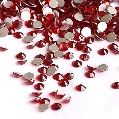 SS20 1440pcs Siam Crystal Glitter Rhinestones Non Hot Fix Flatback Strass Sewing Fabric Garment Rhinestone Nail Art Stone