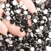 SS20 1440pcs Jet Black Rhinestones Shiny Strass Glitter Non Hotfix Flatback Manicure Nail Art Apparel Costume Decorations Glass Beads view 2